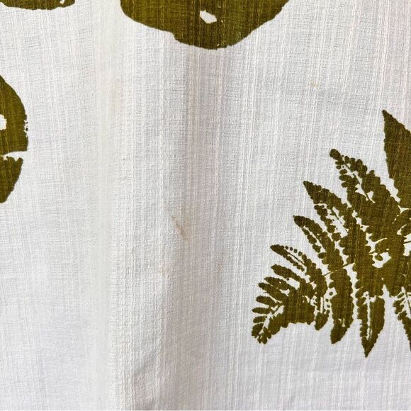 Vintage 60’s Iolani Monstera Print Bark Cloth Hawaiian Shirt - Picture 8 of 12